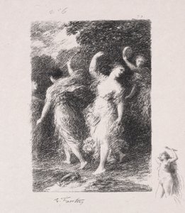 Bacchus. tekijältä Ignace Henri Jean Fantin Latour