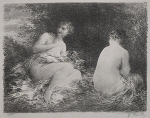 Uimarit, 1899. tekijältä Ignace Henri Jean Fantin Latour