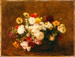 Kukkakimppu, 1894 tekijältä Ignace Henri Jean Fantin Latour
