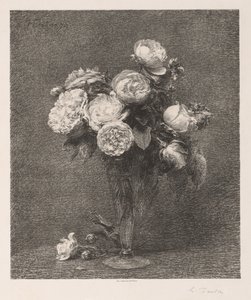 Ruusukimppu, 1879. tekijältä Ignace Henri Jean Fantin Latour