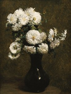 Krysanteemit; Krysanteemit, 1871 tekijältä Ignace Henri Jean Fantin-Latour