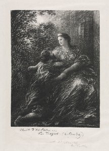 Troijalaisten duetto, 1894. tekijältä Ignace Henri Jean Fantin Latour