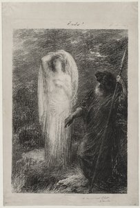 LEvocation dErda, 1885. tekijältä Ignace Henri Jean Fantin Latour