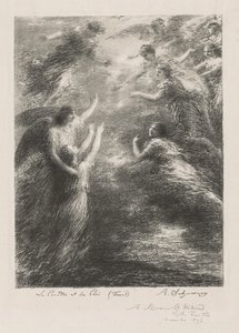 Paratiisi ja Peri, 1893. tekijältä Ignace Henri Jean Fantin Latour