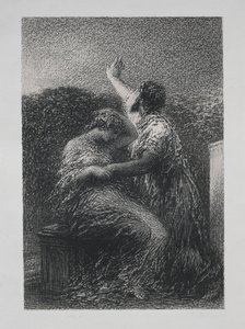 Maagi Baltajar ja Fatime, 1891. tekijältä Ignace Henri Jean Fantin Latour