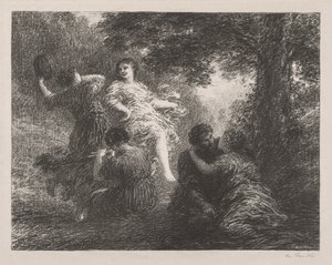 Pastoraalinen. tekijältä Ignace Henri Jean Fantin Latour