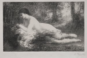 Haaveilu. tekijältä Ignace Henri Jean Fantin Latour