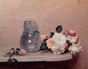 Asetelma ruusujen kanssa, 1889