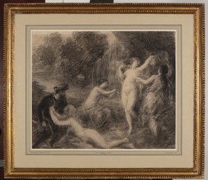 Tannhauser au Venusberg (liitu paperille) tekijältä Ignace Henri Jean Fantin Latour