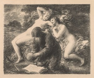 Pyhän Antoniuksen kiusaus, 1893. tekijältä Ignace Henri Jean Fantin Latour