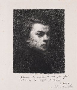 Taiteilija 17-vuotiaana, 1892. tekijältä Ignace Henri Jean Fantin Latour