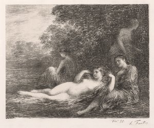 Uimarit, 1898. tekijältä Ignace Henri Jean Fantin Latour