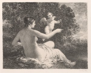Venus ja Cupid, 1896. tekijältä Ignace Henri Jean Fantin Latour