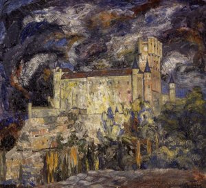 ALCAZAR DE SEGOVIA - 1925 - ÖLJY / KANAVA - 115X124 CM tekijältä Ignacio Zuloaga y Zabaleta