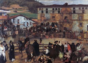 Corrida de toros a Eibarfinnès tekijältä Ignacio Zuloaga y Zabaleta