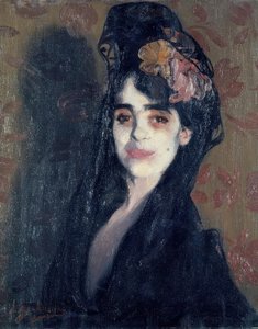 LA EMPOLVADA. Taiteilija: IGNACIO ZULOAGA. Sijainti: PRIVATE COLLECTION, SEVILLE, ESPANJA