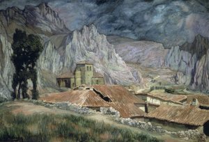 PAISAJE DE PANCORBO – 1917 – O/L – 90X130 CM tekijältä Ignacio Zuloaga y Zabaleta