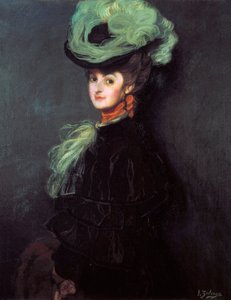 Anny Bourdinin muotokuva (?) tekijältä Ignacio Zuloaga y Zabaleta