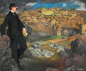 Maurice Barresin muotokuva, 1913. tekijältä Ignacio Zuloaga y Zabaleta