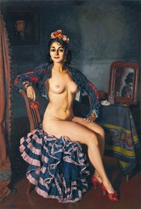 La Bella Oterito La Oterito pukuhuoneessaan, 1936.