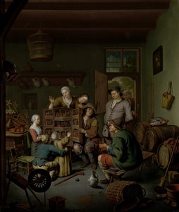 Kalamarkkinat Antwerpenissä tekijältä Ignatius Josephus van Regemorter
