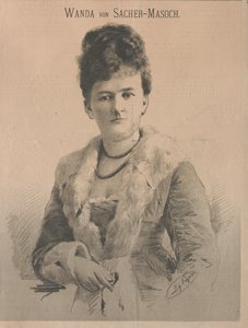 Kirjailija Wanda von Sacher-Masoch, os Angelika Aurora Rümelin, 1879. tekijältä Ignaz Eigner