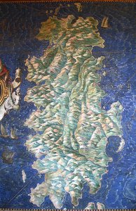 Sardinian kartta - Karttagalleria - Vatikaanin museot. tekijältä Ignazio Danti