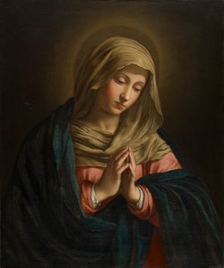 Neitsyt rukouksessa, n. 1629-1685 (öljy kankaalle)