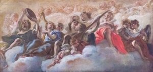 Enkelien konsertti tekijältä Il (1639 1709) Baciccio
