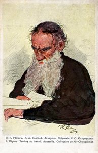 Leo Tolstoi työssä, Repin