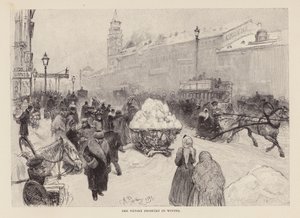 Nevski prospekt talvella (kaiverrus)
