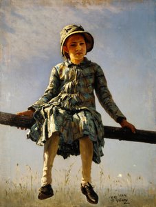Sudenkorento. Maalarin tytärmuotokuva, 1884 tekijältä Ilya Efimovich Repin