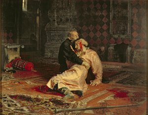 Ivan Julma ja hänen poikansa 16. marraskuuta tekijältä Ilya Efimovich Repin