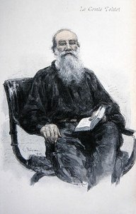 Lev Nikolajevitš Tolstoi (1828-1910) tekijältä Ilya Efimovich Repin