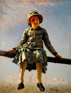 Sudenkorento. Taiteilijan tyttären muotokuva. Ilja Jefimovitš Repinin (Ilia Repin) (1844-1930) maalaus öljy kankaalle tekijältä Ilya Efimovich Repin