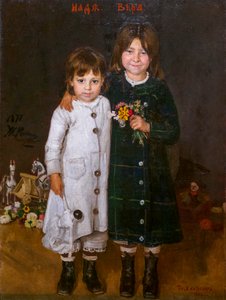NADIA JA VERA REPINE tekijältä Ilya Efimovich Repin