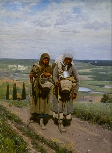 hurskaat NAISET pyhiinvaellusmatkalla tekijältä Ilya Efimovich Repin