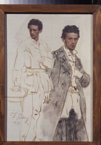 Nikolai Ventselin muotokuva. Ilja Jefimovitš Repinin (Ilia Repin) (1844-1930) maalaus öljy kankaalle tekijältä Ilya Efimovich Repin