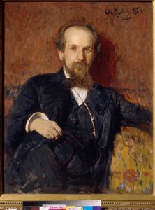 Taiteilijan muotokuva Pavel Petrovich Chistyakov (Tchistiakov) (1832-1919) (Taiteilija P. P. Chistyakovin muotokuva). Peintre de Ilja Jefimovitš Repin (Ilia Repine) (1844-1930), huile sur toile tekijältä Ilya Efimovich Repin