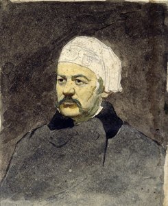 Muotokuva venäläisestä säveltäjästä Mihail Ivanovitš Glinkasta (1804-1857) (Michail I. Glinka) - Ilja Jefimovitš Repinin (1844-1930) maalaus, akvarelli pahville (28x23 cm), noin 1870 - I. Repinin muistomuseo Penates, lähellä Pietari (Venäjä) tekijältä Ilya Efimovich Repin