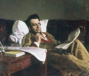Mihail Glinkan muotokuva Ruslan ja Ludmillan oopperan säveltämisen aikaan, n. 1887