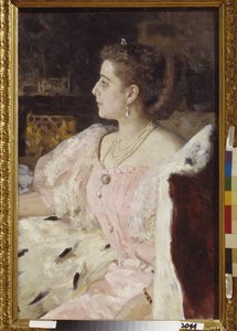 Prinsessa Nitalia Golovinan muotokuva tekijältä Ilya Efimovich Repin