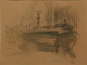 Muotokuva säveltäjä Aleksei Fedorovitš Kalista, 1906 tekijältä Ilya Efimovich Repin