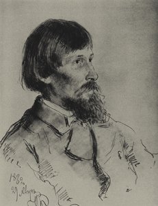 Taiteilija Viktor Vasnetsovin muotokuva 1848-1926 tekijältä Ilya Efimovich Repin