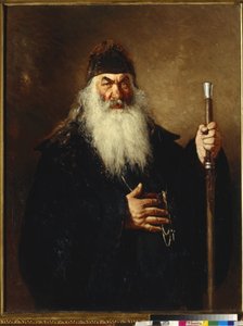Protodiacre - Protodeacon - Repin, Ilja Jefimovitš (1844-1930) - 1877 - Öljy kankaalle - 124x96 - Valtion Tretjakovin galleria, Moskova tekijältä Ilya Efimovich Repin