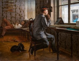OPISKELIJAT VALMISTAVAT TOKTIIN tekijältä Ilya Efimovich Repin