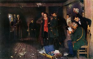 "Propagandistin pidätys", 1880-1889, 1965. tekijältä Ilya Efimovich Repin