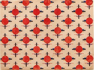 Suprematistinen malli. Kangassuunnittelu, n. 1921 tekijältä Ilya Grigorevich Chashnik