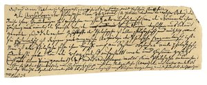 Omakätinen käsikirjoitus, saksaksi, muistiinpanoja filosofiasta ja Königsbergin yliopistosta (tussi ja muste paperille). tekijältä Immanuel Kant