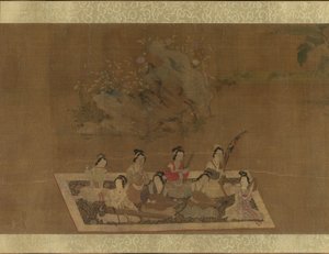 Lady Su Hui ja hänen säepalapelinsä, 1500-luku. tekijältä In the style of Qiu Ying